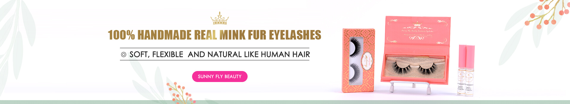 Handmade Siberian Mink Fur Eyelashes MF111