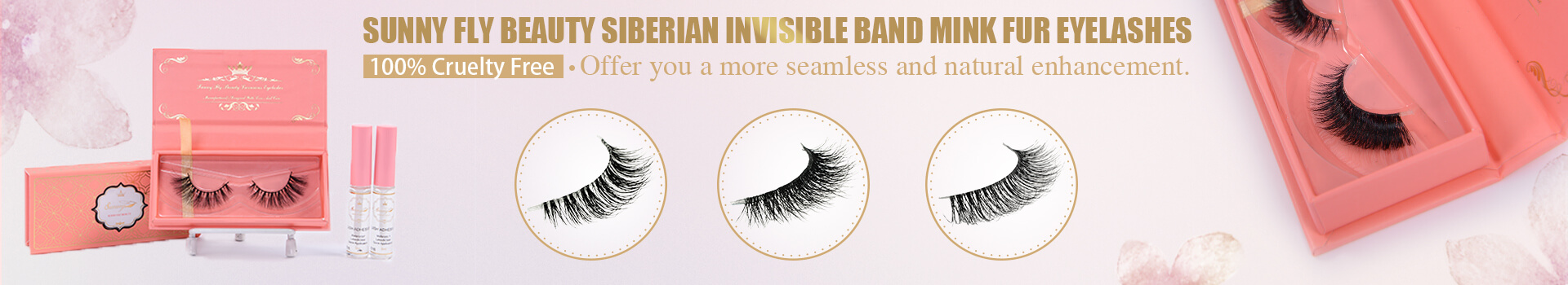 Invisible Band Mink Lashes MT15