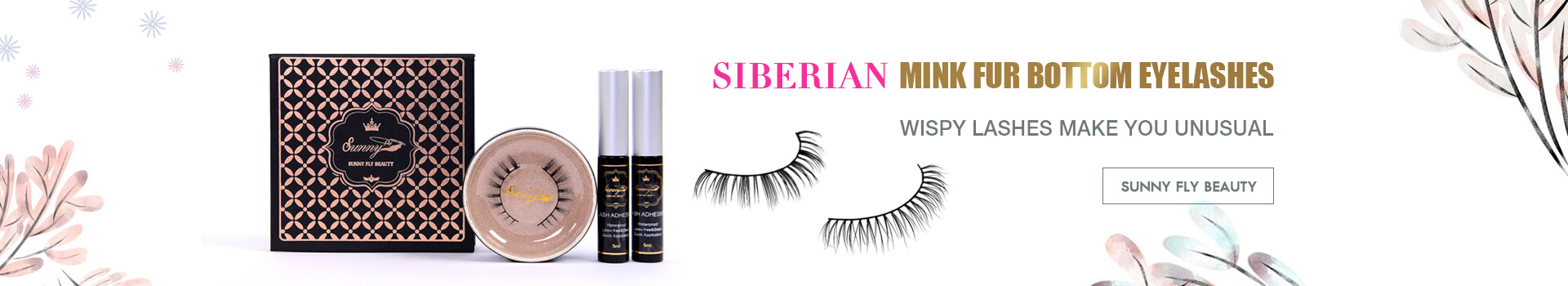 100% Siberian Mink Fur Lower Eyelashes MB01