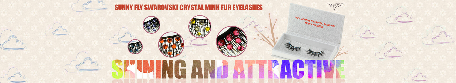 Swarovski Crystal Mink Fur Eyelashes MS01