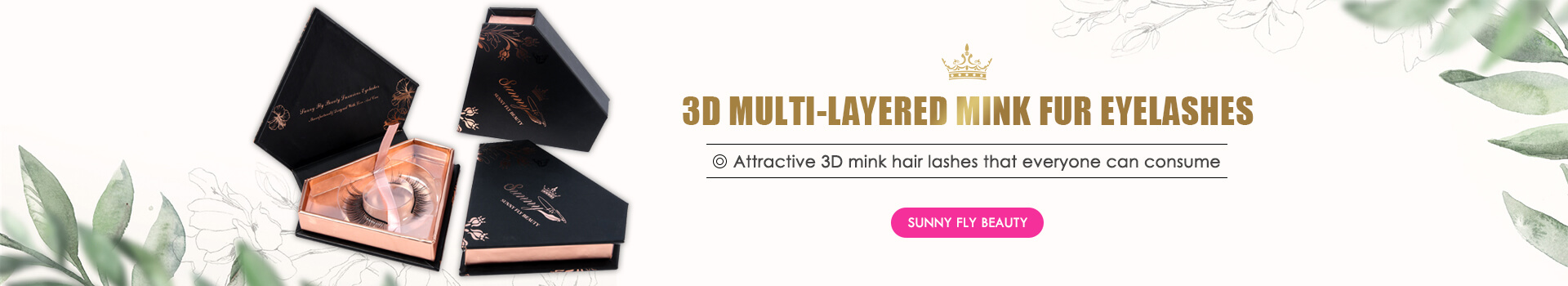 3D Multi-layered Mink Fur Eyelashes MG02
